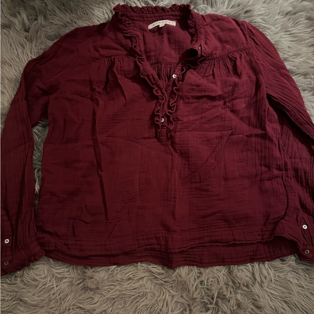 Xirena Long Sleeve Gauze Top - Picture 2 of 8
